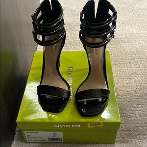 Gianni Bini Black Strappy Women's Heels